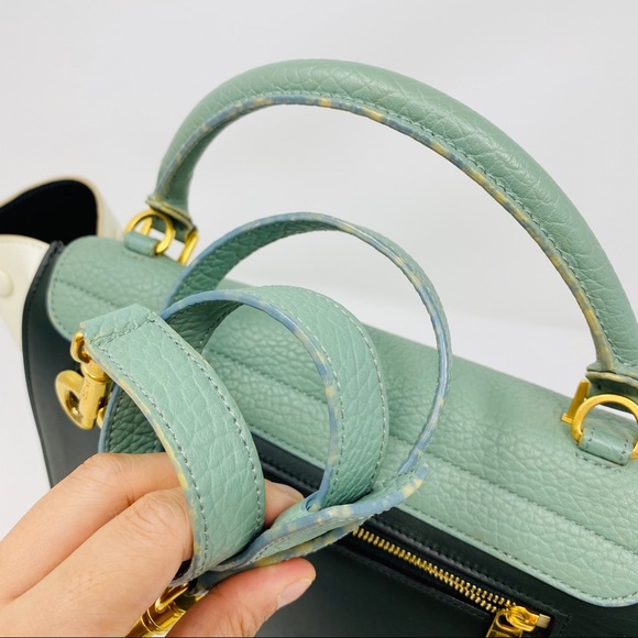 Celine  Calfskin Medium Tri-Color Trapeze - Picture 7 of 11